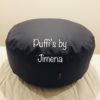 Puff Redondo 80 x 40 cms. Confeccionado En Eco Cuero. - Imagen 4