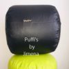 Puff Redondo 40 x 40 cms. Confeccionado En Eco Cuero. - Imagen 3