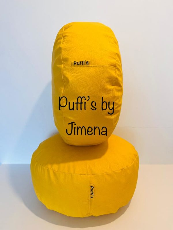 Puff Redondo 40 x 10 cms, Variedad de Colores. - Imagen 2