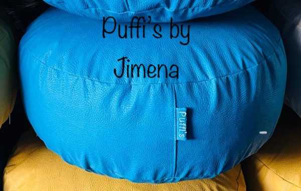Puff Redondo 40 x 10 cms, Variedad de Colores. - Imagen 6