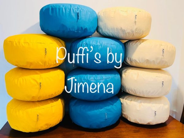 Puff Redondo 40 x 10 cms, Variedad de Colores. - Imagen 7