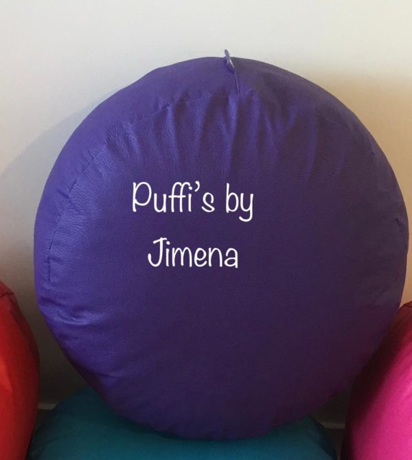 Puff Redondo 40 x 10 cms, Variedad de Colores. - Imagen 9